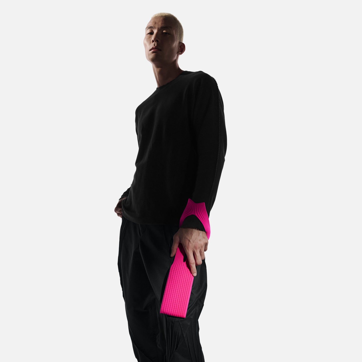 Apple iPhone Pocket Örgülü Telefon Çantası Pembe