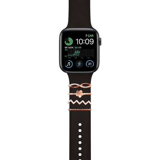 Apple Watch Charm Diamond Mouse Kordon Aksesuarı