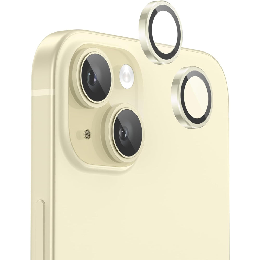 iPhone 15 Plus Kamera Koruyucu Ring Sarı