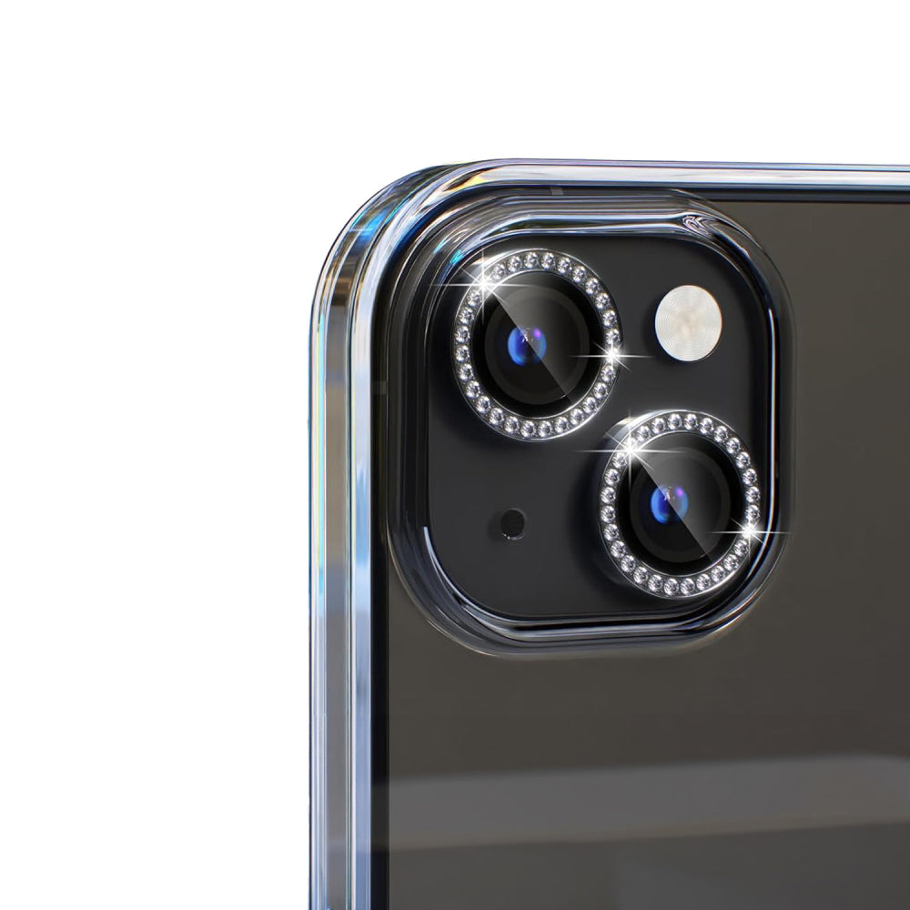iPhone 16 Plus Kamera Koruyucu Taşlı Siyah