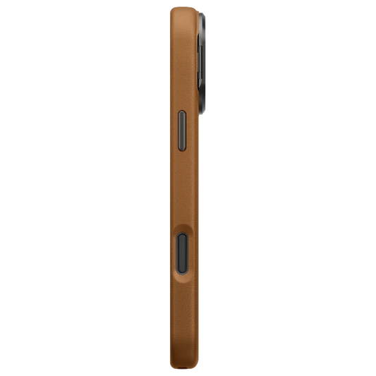 iPhone 17 Pro Uniq Standlı ve Tutacaklı Magsafe Vegan Deri Kılıf Kahve