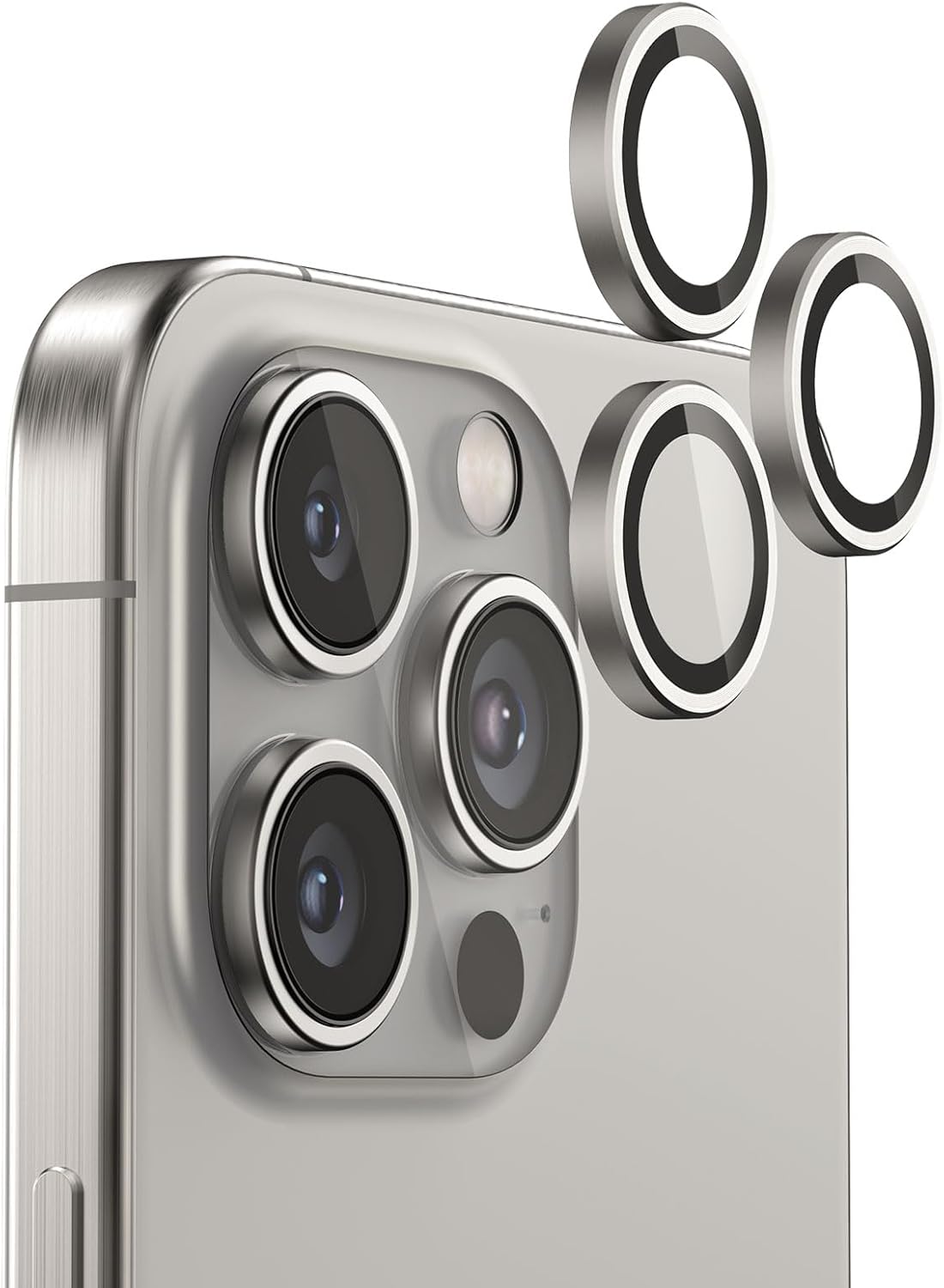 iPhone 16 Pro Kamera Koruyucu Ring Titanium