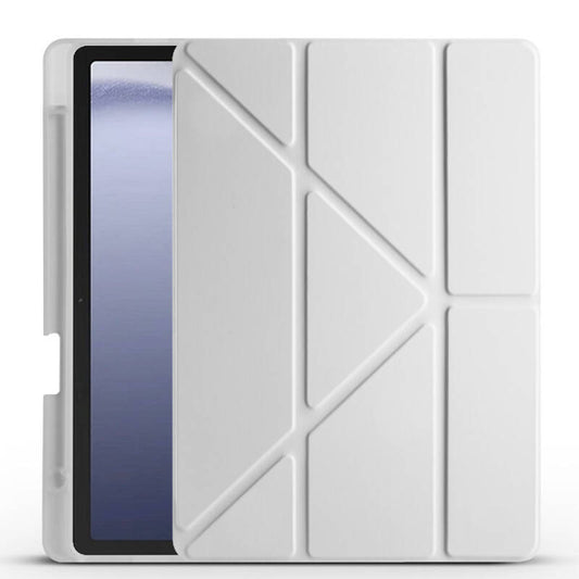Üçgen Kalemlikli Smart Cover Tablet Kılıfı - Gri