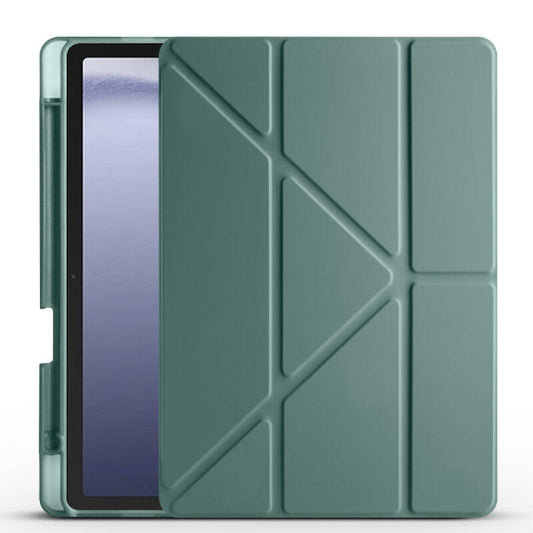 Üçgen Kalemlikli Smart Cover Tablet Kılıfı - Haki