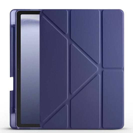 Üçgen Kalemlikli Smart Cover Tablet Kılıfı - Lacivert