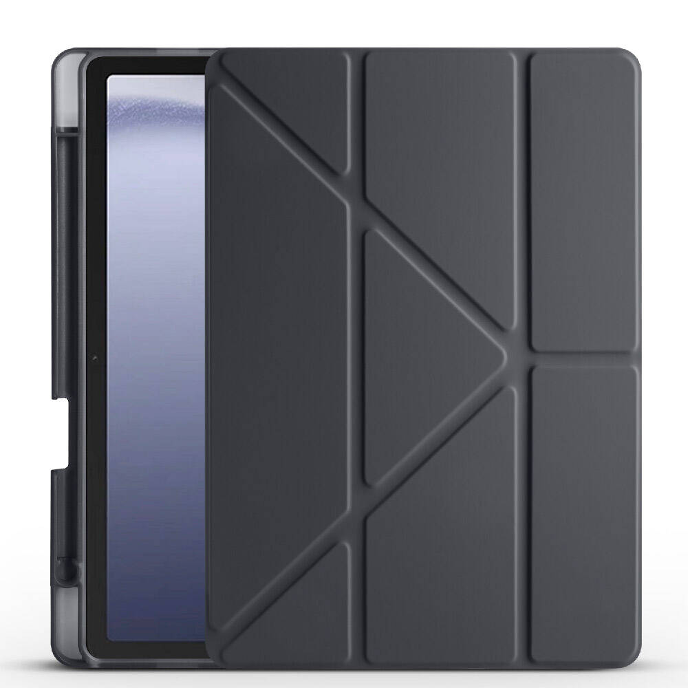 Üçgen Kalemlikli Smart Cover Tablet Kılıfı - Siyah