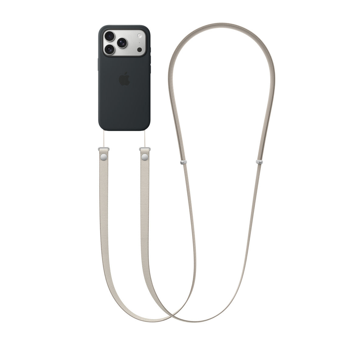 Apple Ultra Premium Çapraz Boyun Askılığı Uçuk Kahve