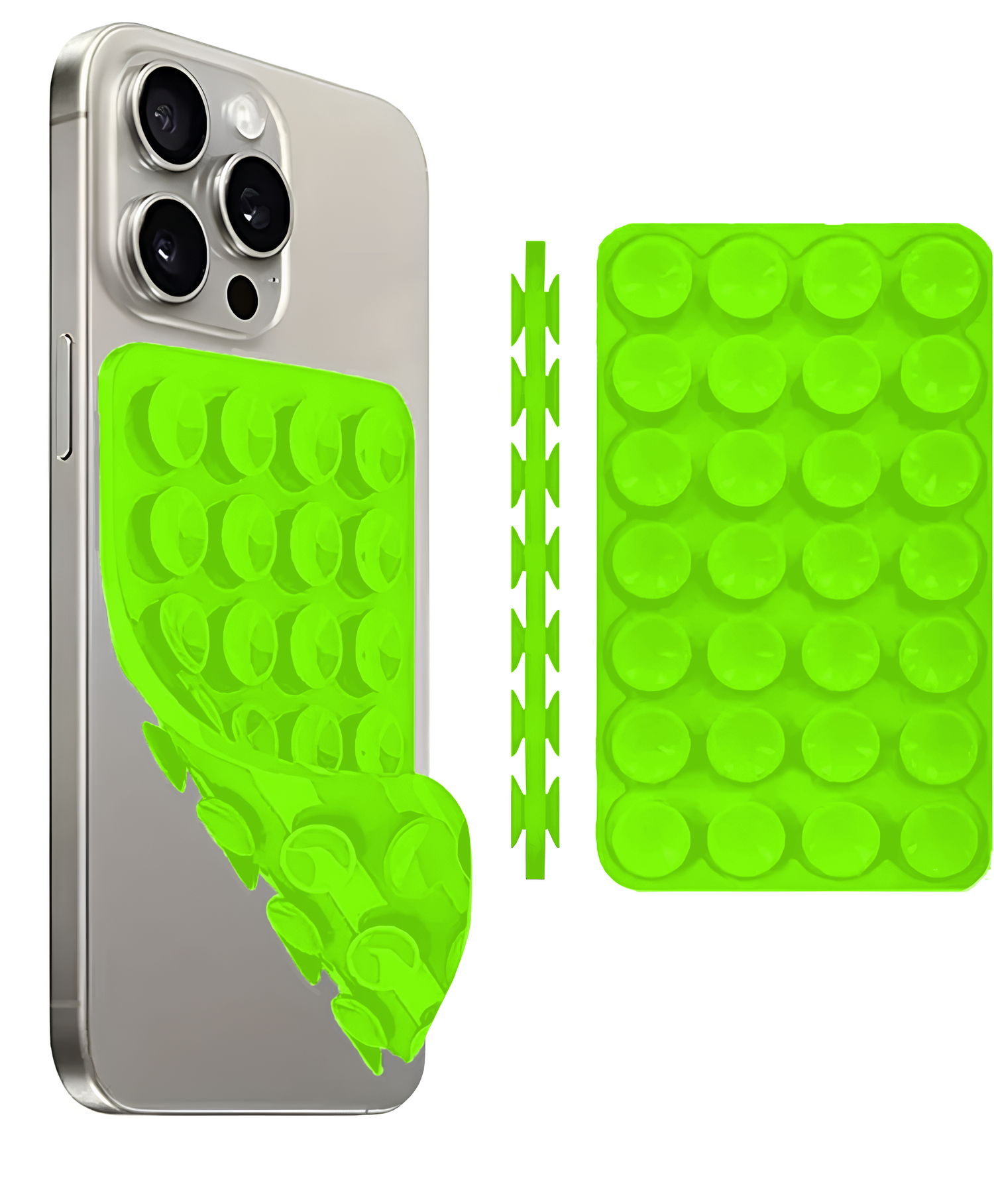 Çift Taraflı Telefon Vantuzu Yeşil